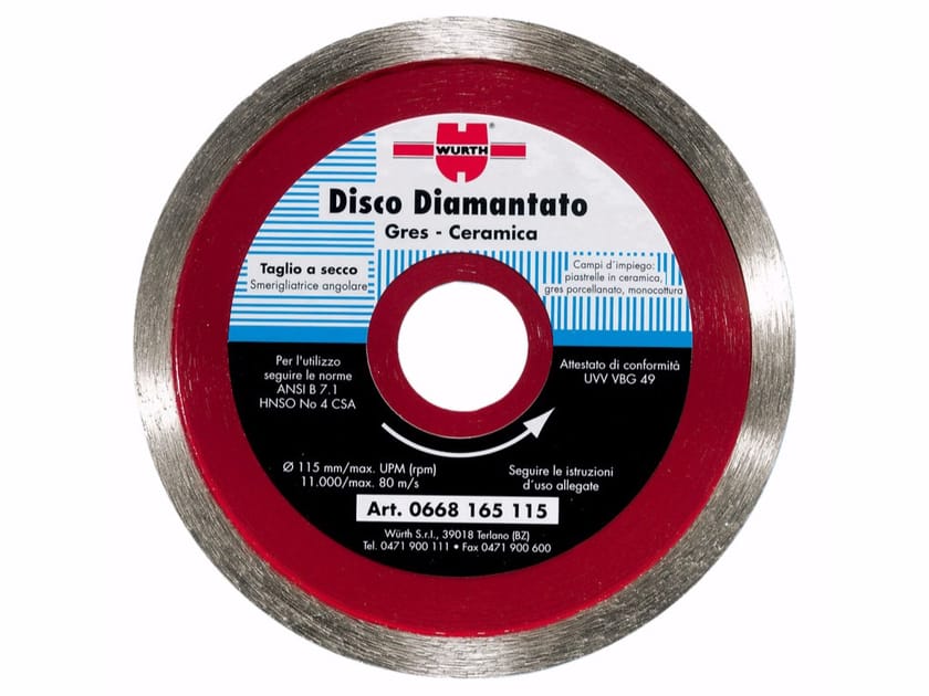 Diamondcoated Cutting Disc Diamond dry cutting disc ceramic By Würth