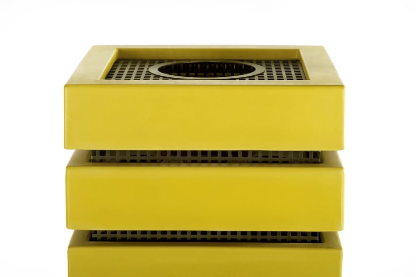 DINAMICA QUADRA by LA CASTELLAMONTE - Stufa a legna in ceramica - 7