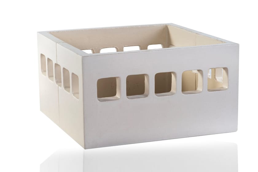 DINAMICA QUADRA by LA CASTELLAMONTE - Stufa a legna in ceramica - 11