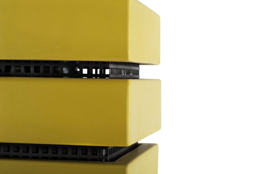 DINAMICA QUADRA by LA CASTELLAMONTE - Stufa a legna in ceramica - 8