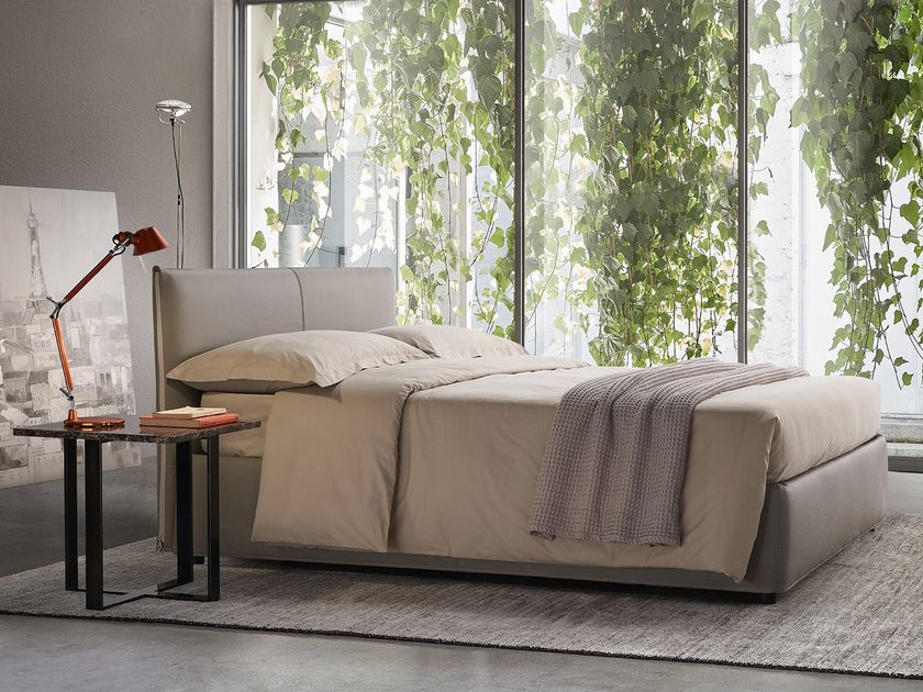 Testata imbottita per letto matrimoniale 183x103h cm in similpelle bianca - Bedz