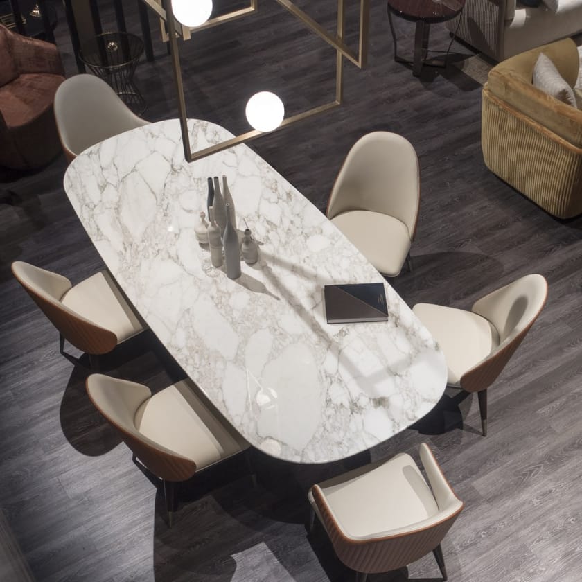 DIVA C/B by Capital Collection - Sedia imbottita in tessuto con braccioli - 6