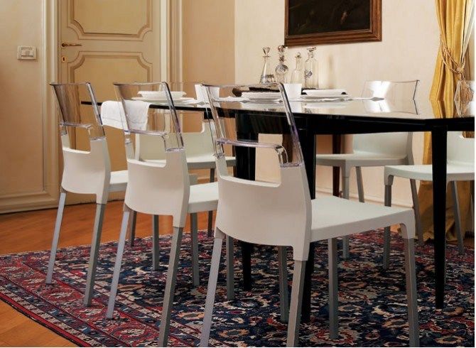 Stackable polypropylene chair DIVA By SCAB DESIGN