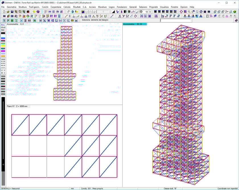 Structural calculation for steel DOLMEN ACCIAIO By CDM Dolmen