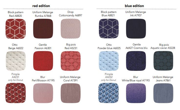 SUSHI EDITION Round fabric pouf By Moroso | design Edward Van Vliet