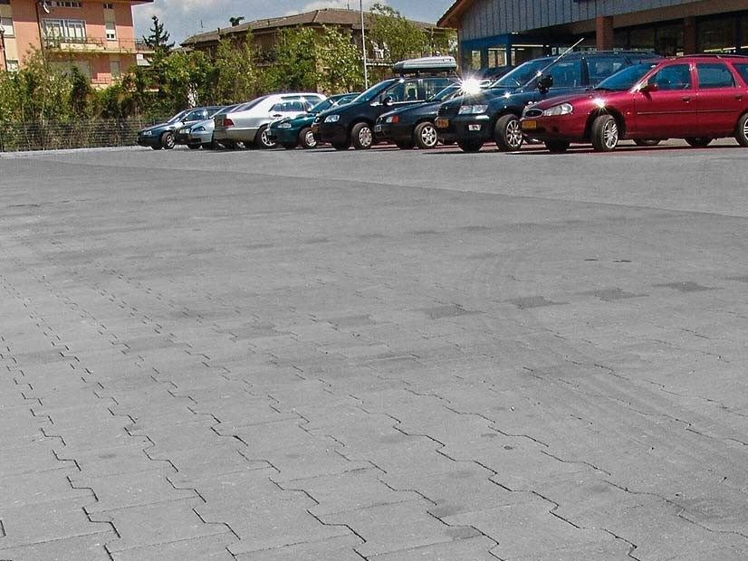Concrete paving block DOPPIA T sharp edge By FERRARI BK