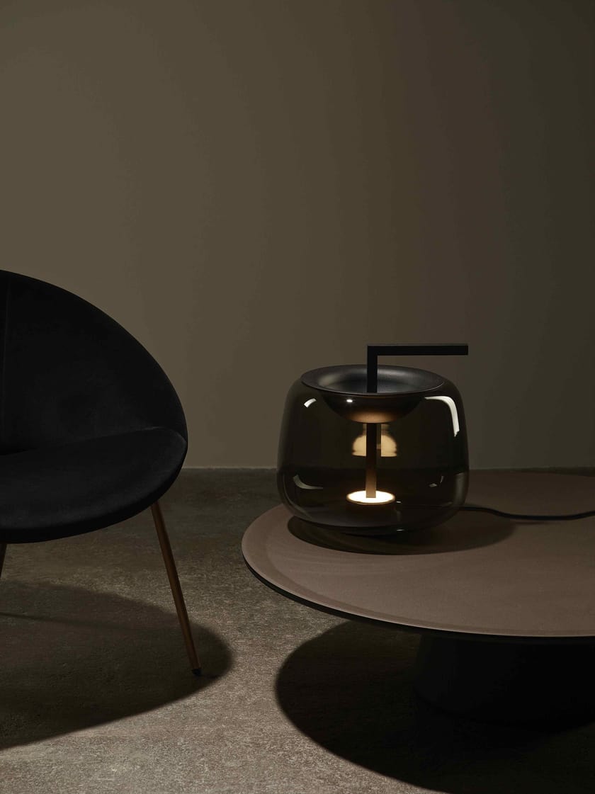 DOUBLE Table lamp LED blown glass table lamp By BROKIS design LCM