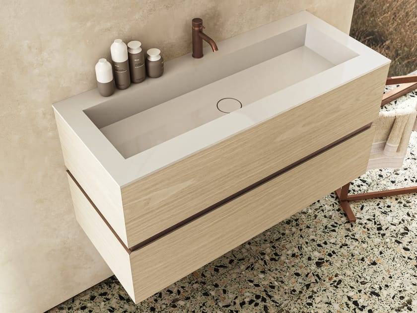 DRESSCODE by Moab - Mobile lavabo sospeso con cassetti con lavabo integrato - 2