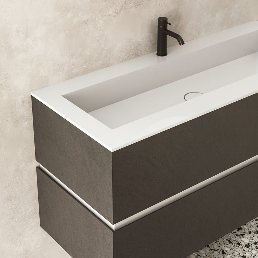 DRESSCODE by Moab - Mobile lavabo sospeso con cassetti con lavabo integrato - 5