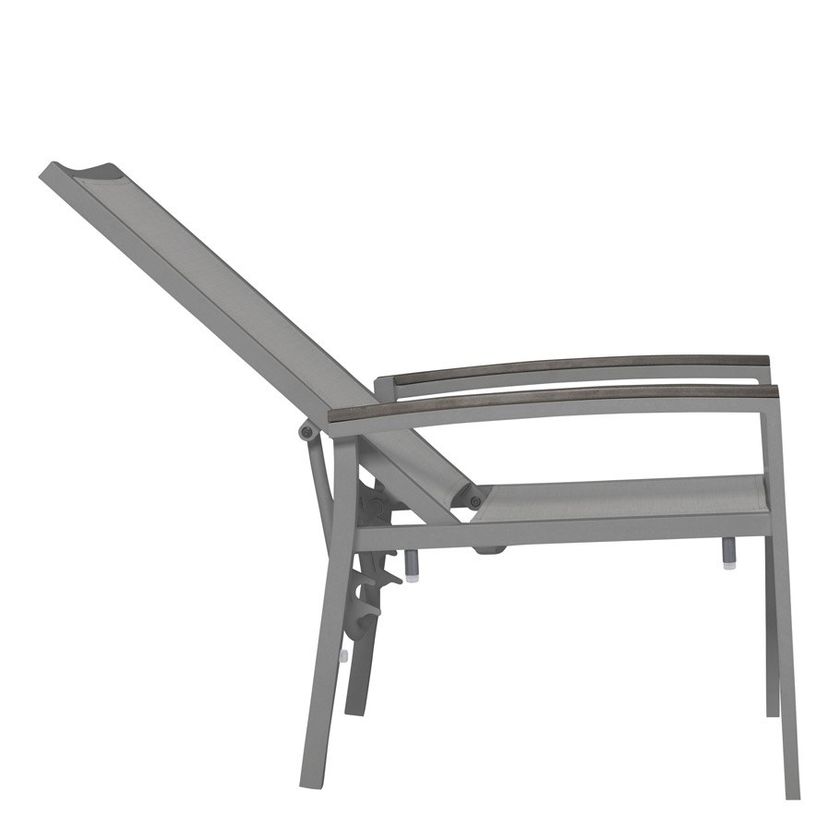 DUO Recliner deck chair with armrests By JANUS et Cie | design Janice ...