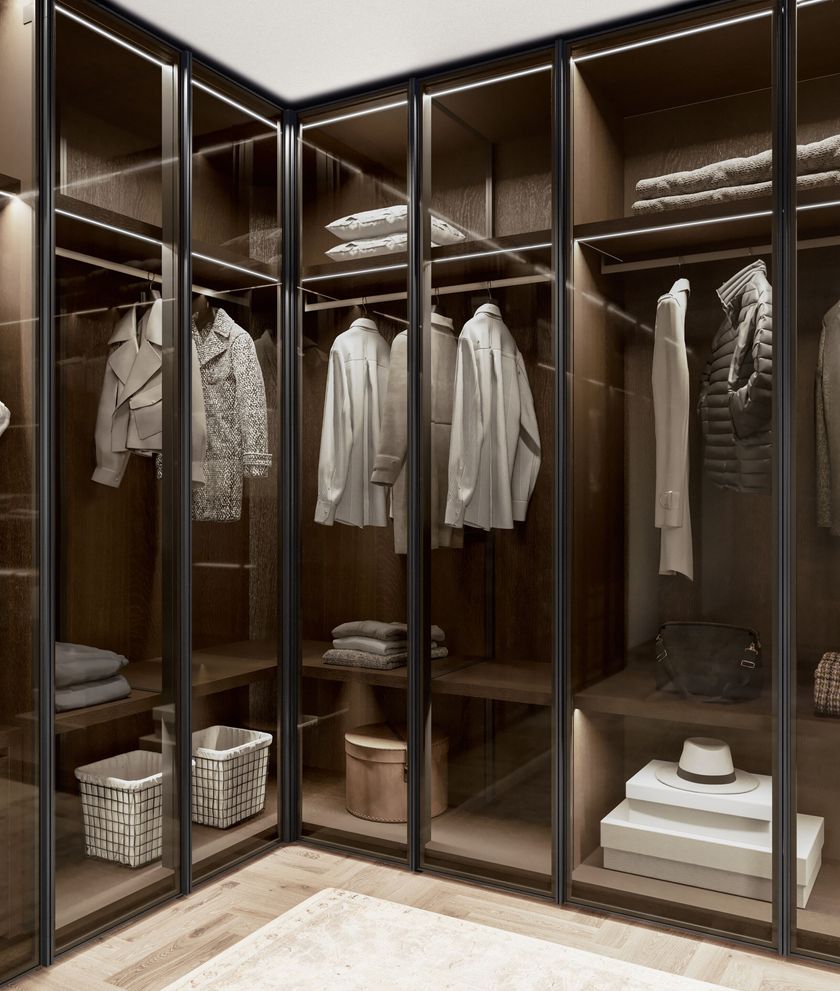 GLASS UP Wardrobe By Dall'Agnese
