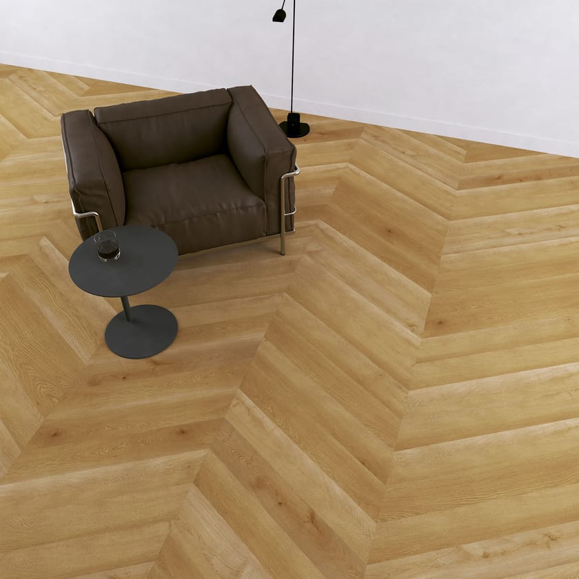 CLAP!3D by Déco - Pavimento sintetico effetto parquet a spina di pesce ungherese  - 3