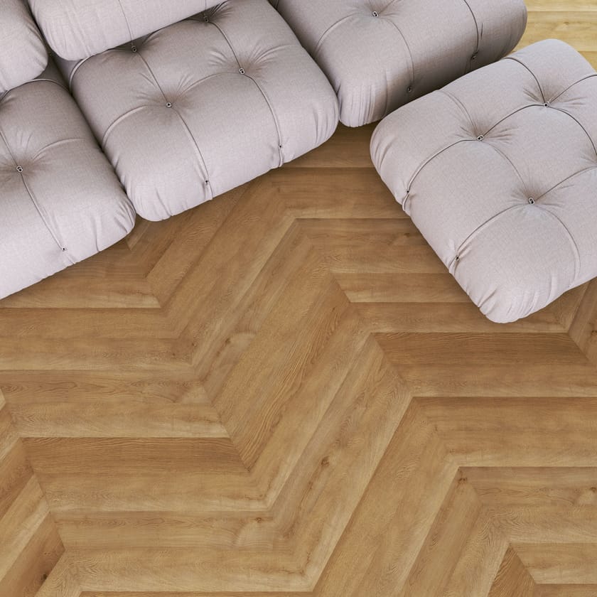CLAP!3D by Déco - Pavimento sintetico effetto parquet a spina di pesce ungherese  - 4