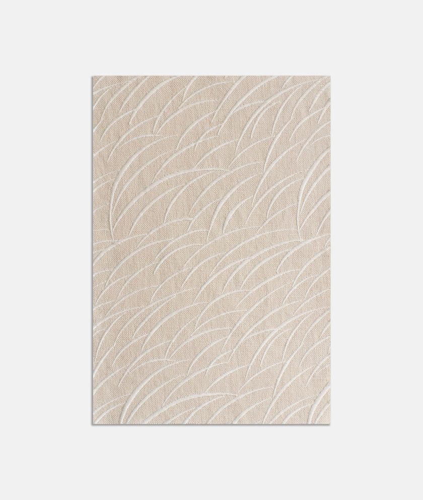 LUDWIG 1992 Embroidered linen fabric with graphic pattern By Dedar