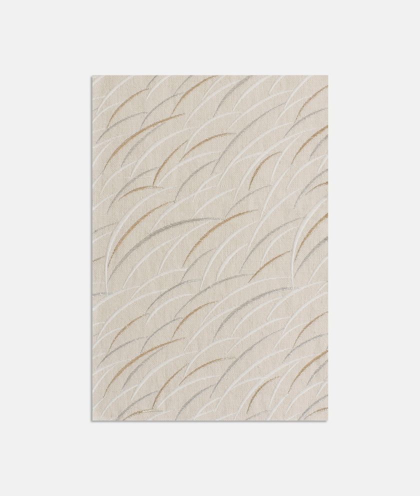 LUDWIG 1992 Embroidered linen fabric with graphic pattern By Dedar