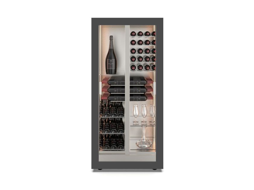 TECA 14 Refrigerated, multi-temperature wine cabinet with