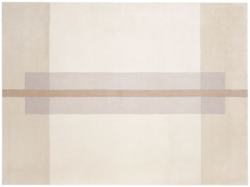 OVERLAY RECTANGLE NEUTRAL - NO FRINGE Rug By DesignByThem