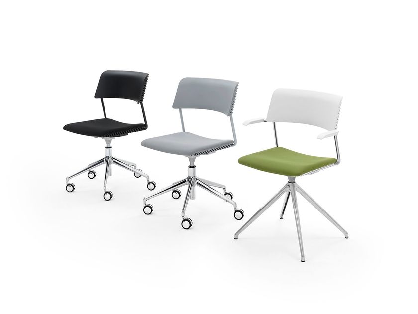 CALA PLUS Swivel polypropylene office chair By Diemmebi | design Martin ...