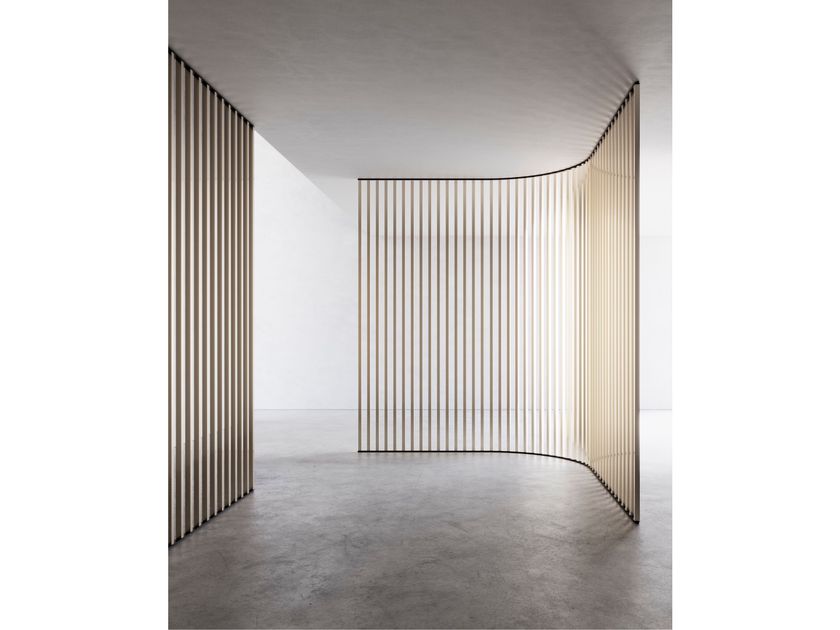 DRESSWALL STRIPES SQ50/50-D Cloison de séparation en aluminium By Dresswall