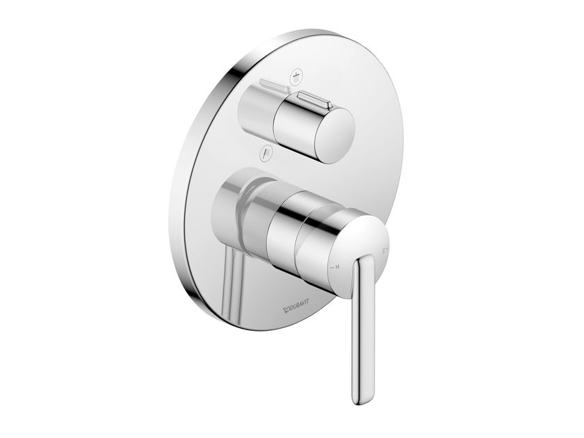 Enter Einhebel-Duschmischer Für Unterputz – Chrom, Aus Messing, Mit 35mm Keramikkartusche, Schlichtes Design