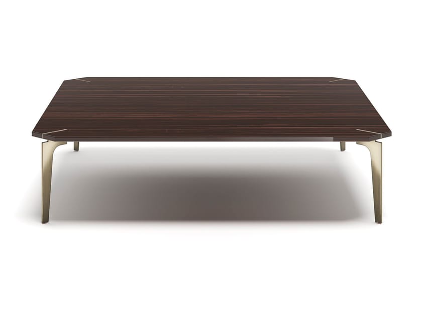 ECLECTIC Q by Capital Collection - Tavolino basso quadrato in acciaio e legno - 2