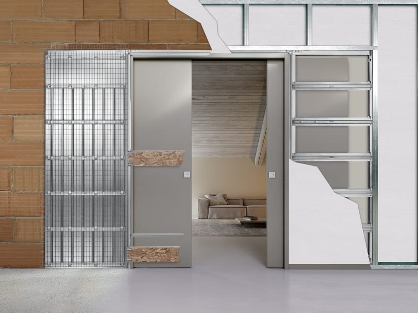 ECLISSE Shodō Scorrevole Double Sliding pocket door system for double