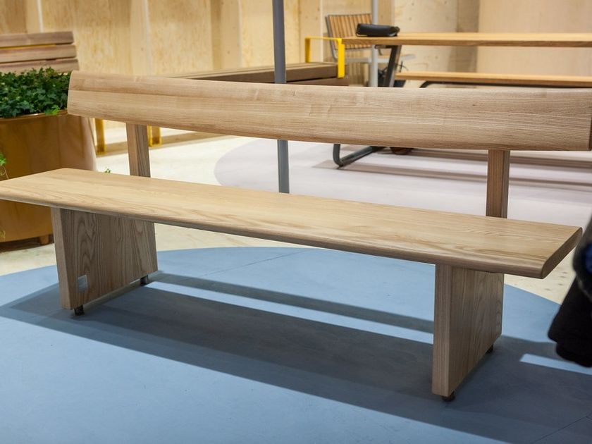 EDO | Solid wood bench By VESTRE