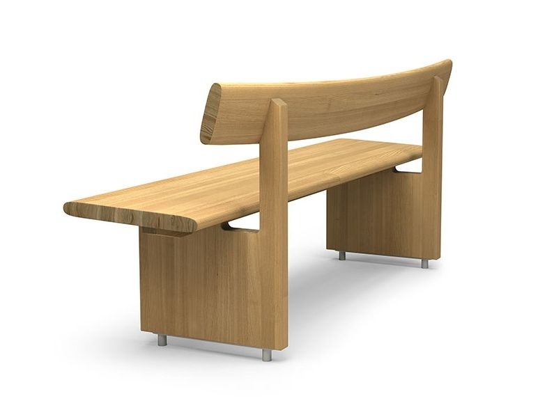 EDO | Solid wood bench By VESTRE