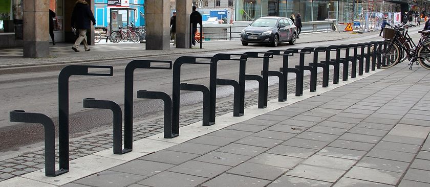 Steel Bicycle rack EKEBERG By Nola Industrier design Runa Klock ...