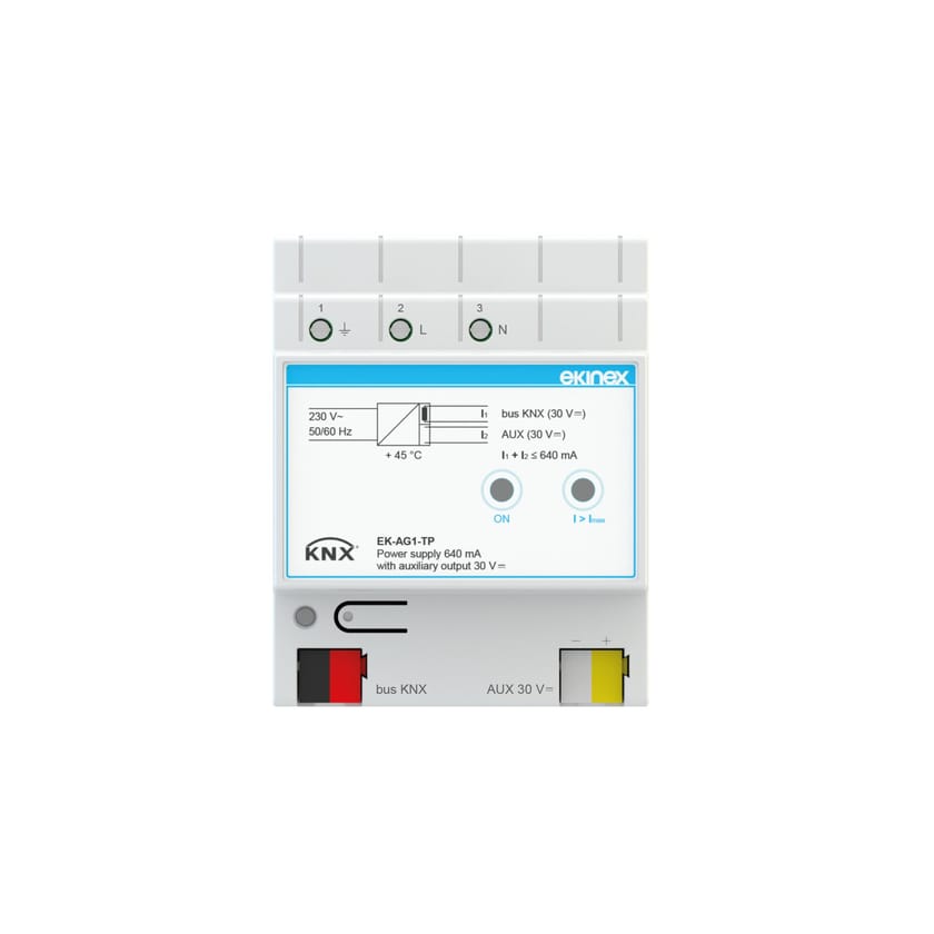 KNX bus power supply 640 mA EKINEX® EKAG1TP By EKINEX