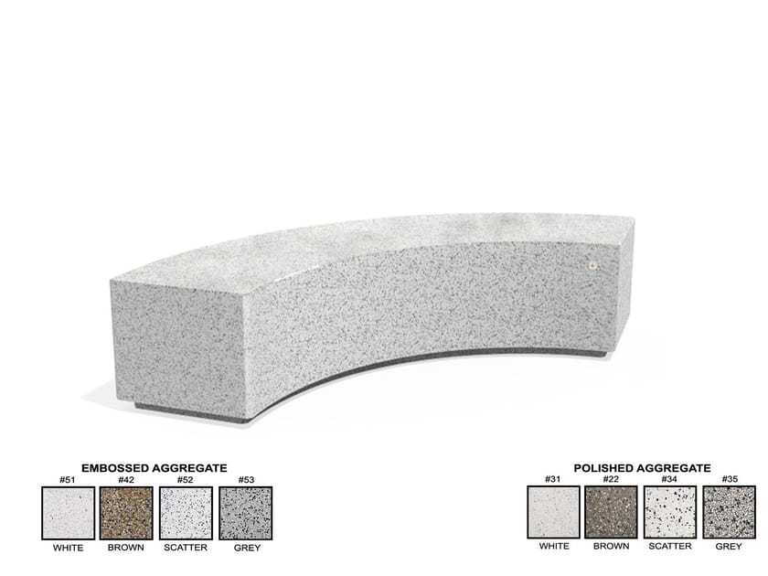 268-W by ENCHO ENCHEV - ETE - Panchina curva modulare in calcestruzzo - 2