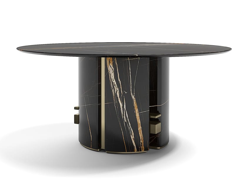 ERCOLE by Capital Collection - Tavolo da pranzo rotondo in marmo - 5