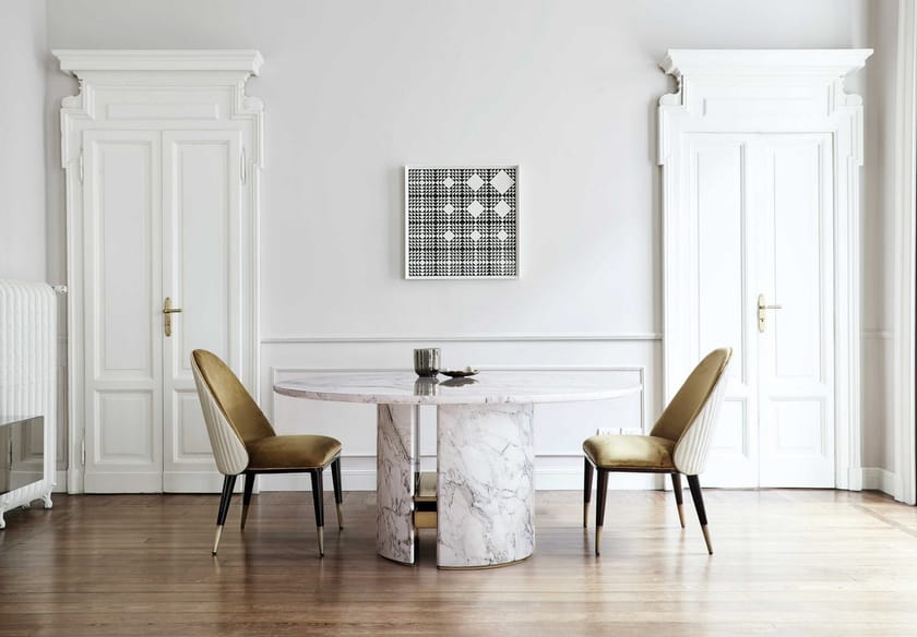 ERCOLE by Capital Collection - Tavolo da pranzo rotondo in marmo - 11
