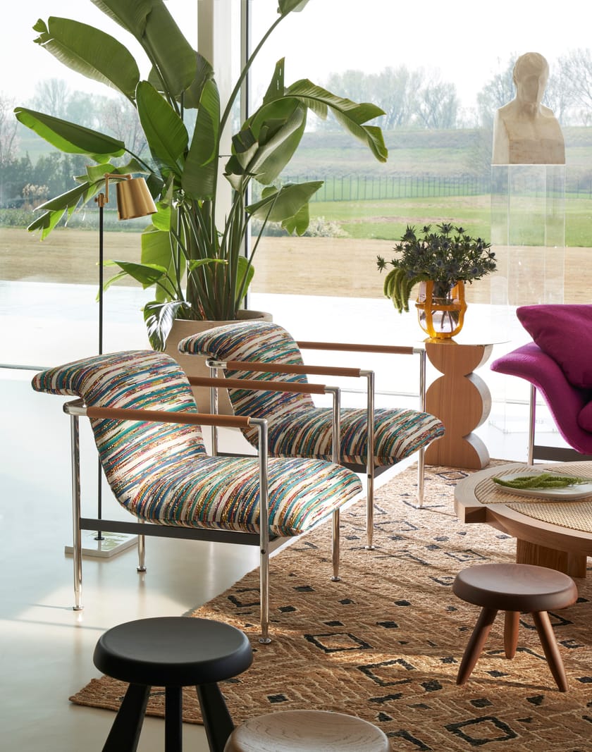 ESOSOFT by Cassina - Poltrona in tessuto con braccioli - 4