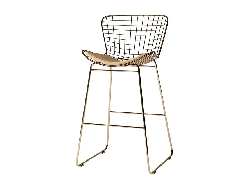 gold metal bar stools