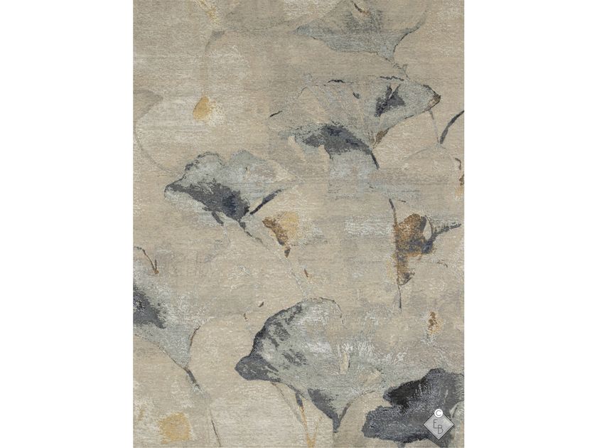 SHINTO Rectangular silk and wool rug By Edition Bougainville