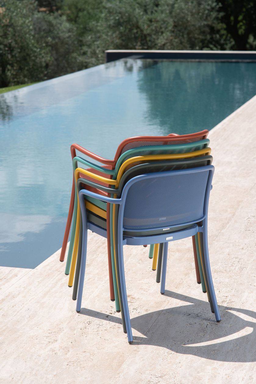 CAFÉ Steel garden chair By Emu
