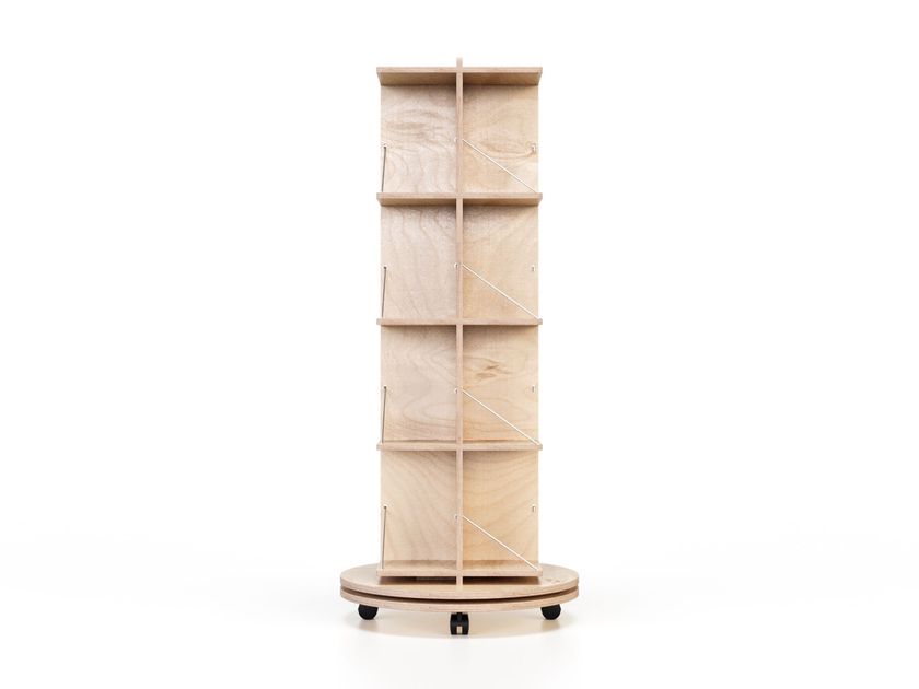RABAHA Alzata girevole in legno di acacia da 33 cm, con 2 spatole per glassa, 3