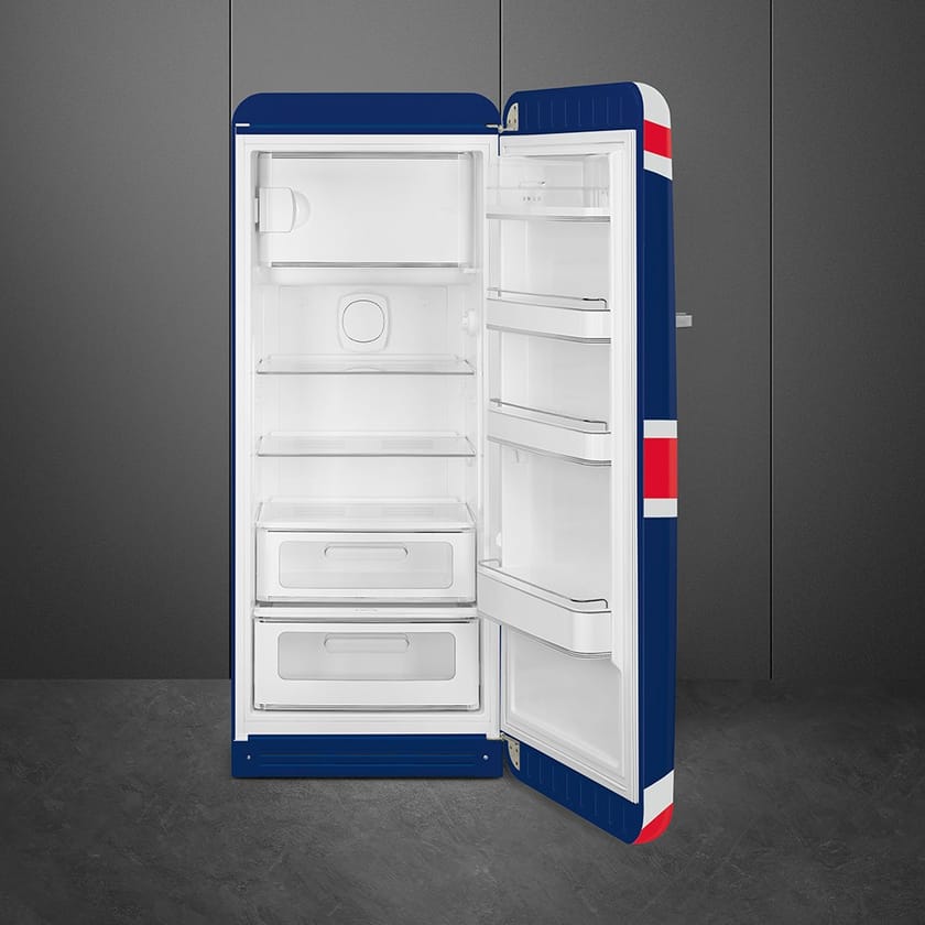 FAB28 UNION JACK Freestanding single door refrigerator Class A+++ By Smeg