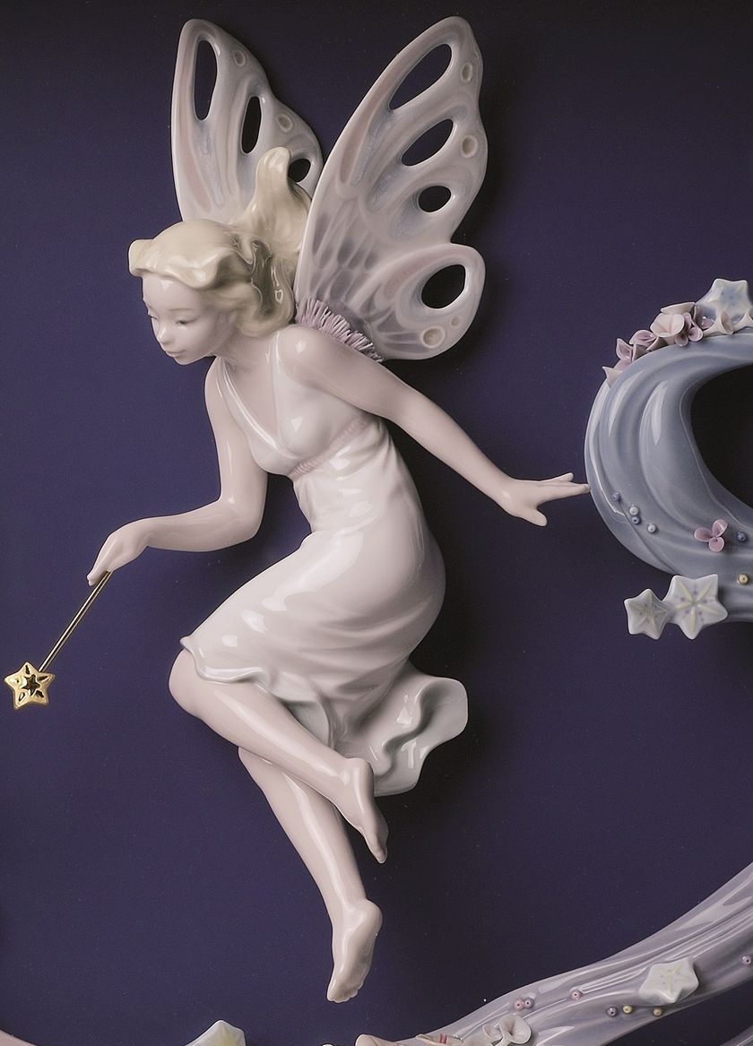 FAIRY WISH Porcelain wall decor item By Lladró