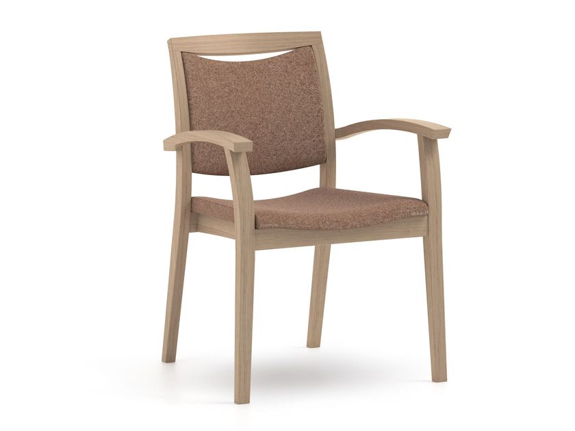 FANDANGO - HEALTH & CARE Stackable fabric chair with armrests By PIAVAL ...
