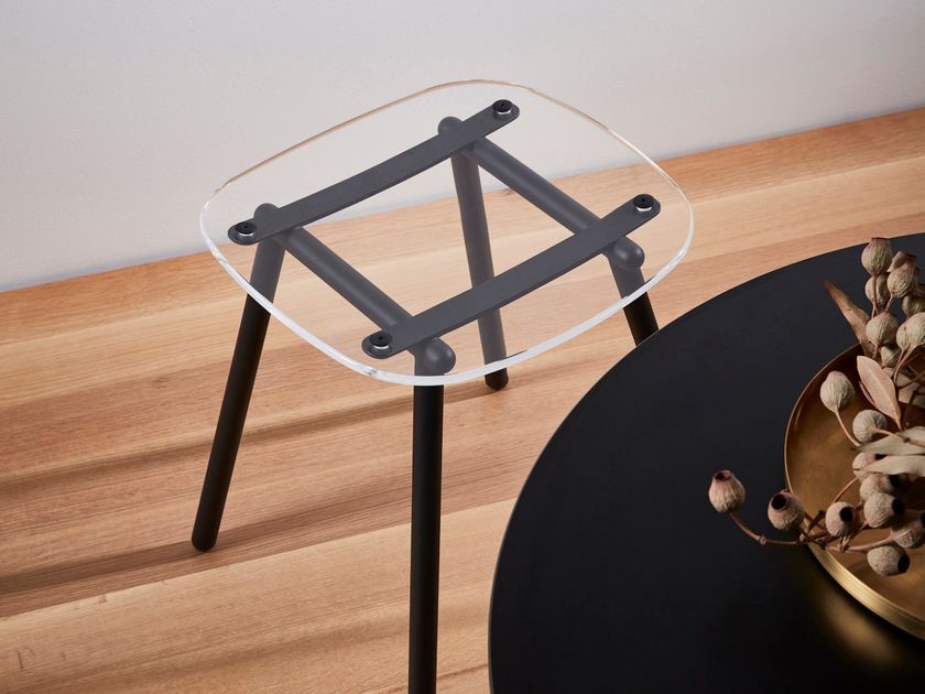 FENSTER Low acrylic stool By DesignByThem | design Sarah Gibson ...