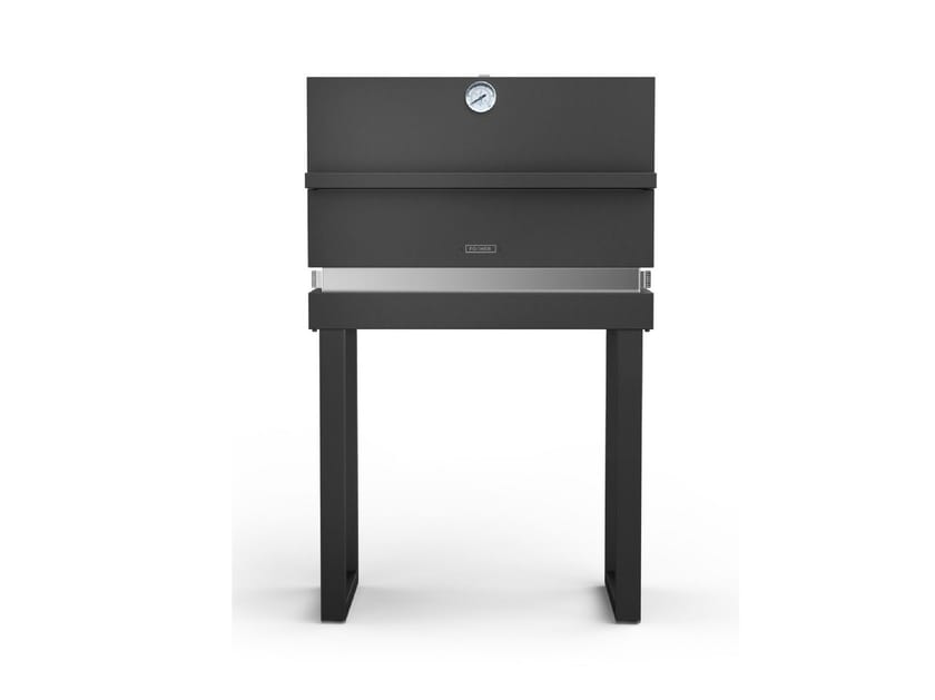 FGR 650 FO + FGF GR Portable oven grill 650 with tubolar legs By Fògher