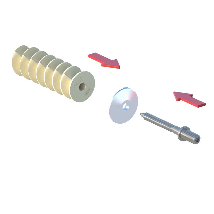 Tassello Fischer FID V M8 Plus Per Isolamento - Fissaggio Grondaie Senza Ponte Termico | 573821 - Foto 3