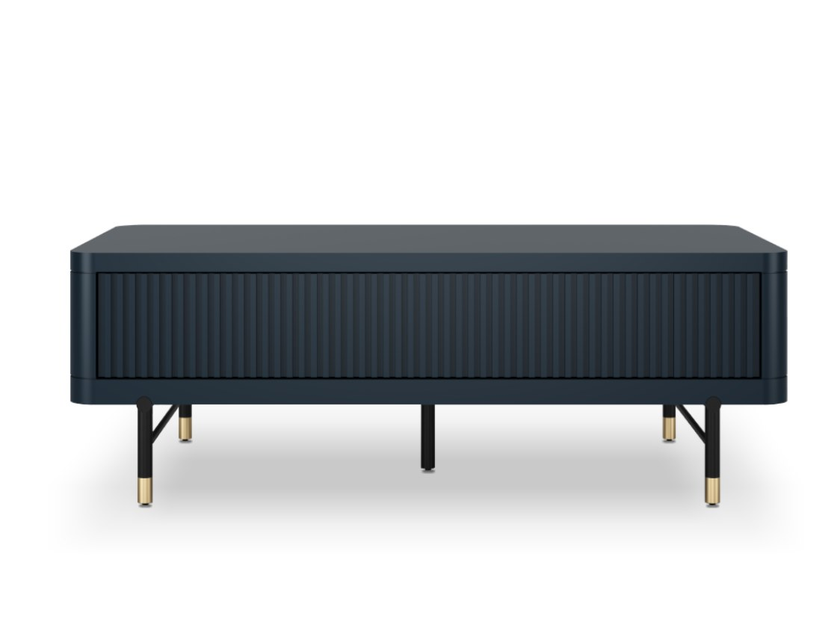 Fidji rectangular solid wood coffee table by animovel design