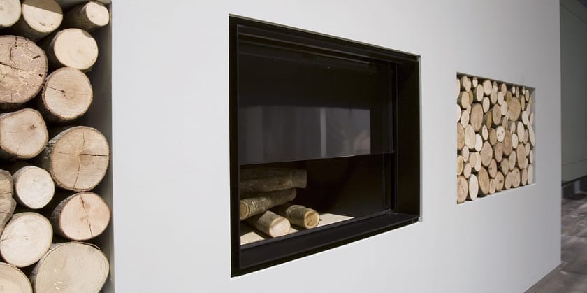 FILOSKEMA by Antoniolupi - Termocamino a legna in acciaio - 5