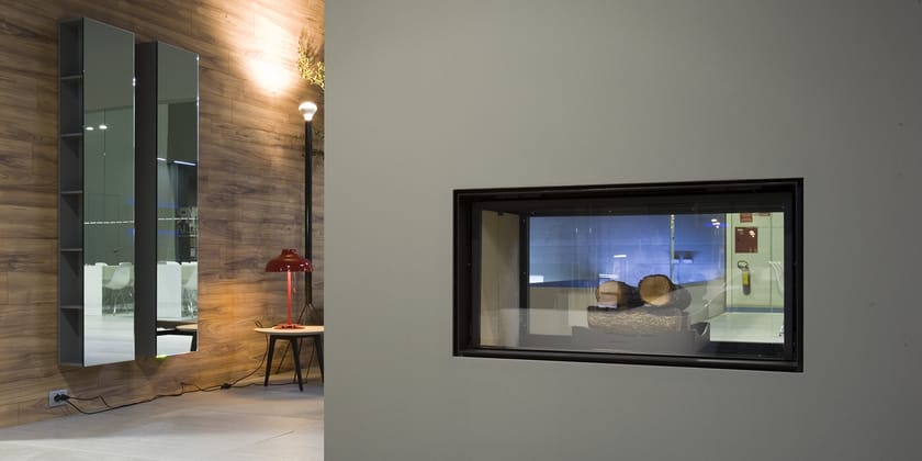 FILOSKEMA by Antoniolupi - Termocamino a legna in acciaio - 10