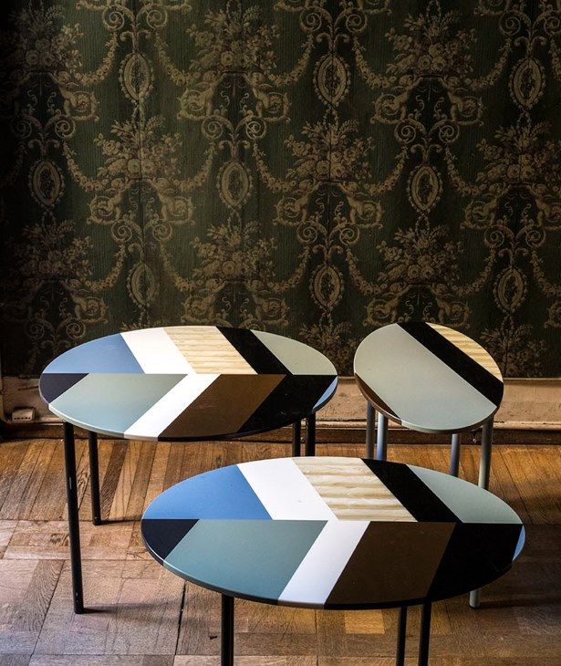 FISHBONE | Round coffee table By Moroso design Patricia Urquiola