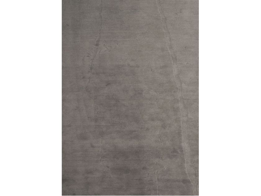 Solid-color rectangular wool rug FISURA Natural textures Collection By ...