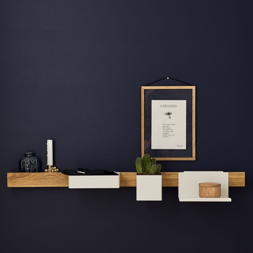 wall shelf FLEX RAIL 60 WHITE Flex Collection By Gejst